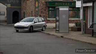 Coronation Street  David Crashes His Car 10th February 2020 [upl. by Aicnarf]