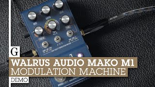 Walrus Audio Mako M1 HighFidelity Modulation Machine Demo [upl. by Hillell]