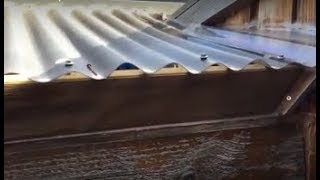 Waterproof a shed from the inside Creative waterproofing solutions for a leanto shed [upl. by Garvey]