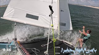 My first Hobie 16 pitchpole [upl. by Akeemat575]