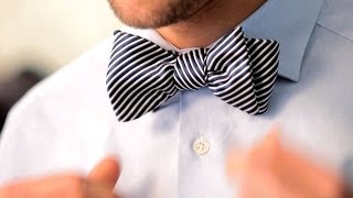 How to Tie a Bow Tie  Mens Fashion [upl. by Lareena414]