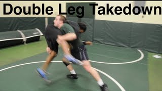 Double Leg Takedown Basic Neutral Wrestling and BJJ Moves and Technique For Beginners [upl. by Simson]