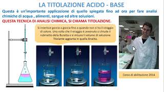 LA TITOLAZIONE ACIDO  BASE [upl. by Roehm]