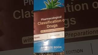 Pharmacological classification of drugswith dose and preparation KD Tripathi sixth EDITIONpharmacy [upl. by Pliner]