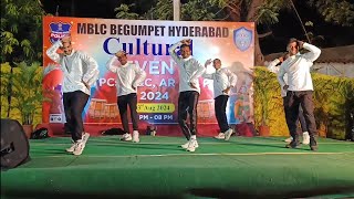 Dance Performance MBLC Begumpet Mashup Dancingvibes Culturalfest entertainment Policetraining [upl. by Adiell980]