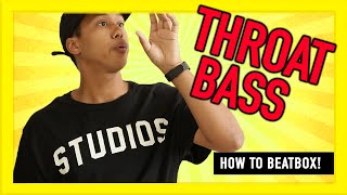 How to beatbox for beginners Throat Bass [upl. by Airdnoed]