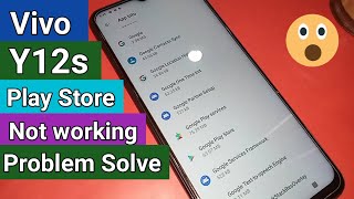 Vivo y12s play store not working problem solve [upl. by Anabahs]