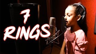 Ariana Grande  7 rings Cover by 7 year old Tinie T  MihranTV [upl. by Anod990]