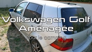 Dormir dans sa Voiture  Volkswagen Golf Aménagée quotVoyagequot [upl. by Ela]