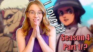 Attack On Titan Season 4  Marley arc  review amp reaction [upl. by Hcnarb]