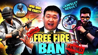 😨 Lawsuit Result  PUBG VS FREE FIRE Case New Update [upl. by Ezeerb]