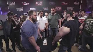 Synthol Kid vs Russian Slap Champion  Knockout [upl. by Audris995]