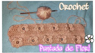 PUNTADA DE FLOR a crochetpara cobijasmantitas de bebeserie3 tutorialpasoApaso FACIL Y RAPIDO [upl. by Kimmie711]