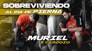 Sobreviviendo al día de pierna 🦵 Murielfit x Cardozopt 🫡 [upl. by Yaner]