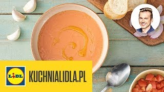 GAZPACHO Z POMIDORÓW MALINOWYCH 🍅  Karol Okrasa amp Kuchnia Lidla [upl. by Aisereht]