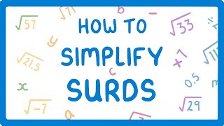 GCSE Maths  What on Earth are Surds And How do You Simplify Them Part 13 40 [upl. by Eelan44]