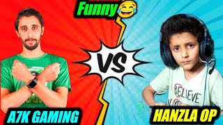 A7K GAMING VS HANZLA OP FUNNY 1 VS 1 😂  PC vs Phone [upl. by Hewart]