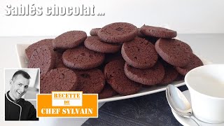 Sablés au chocolat  Recette par Chef Sylvain [upl. by Anikal]