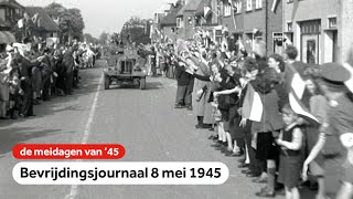 Nederland op Waddeneilanden na bevrijd  Bevrijdingsjournaal  8 mei 1945 [upl. by Inobe961]