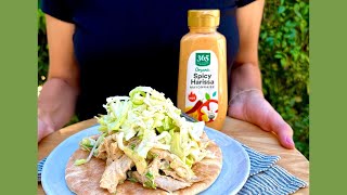 Spicy Harissa Chicken Wraps with Shredded Slaw [upl. by Anneis]