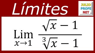 LÍMITES ALGEBRAICOS  Ejercicio 18 [upl. by Grefe]