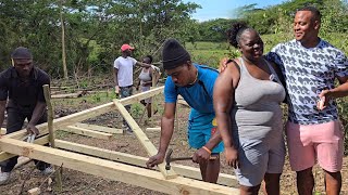 How they do it in Westmoreland  my sister house starts today  building a house for my big sister [upl. by Reddin]