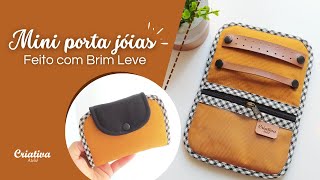 DIY Mini Porta Joias de tecido  Passo a Passo  Costura Criativa [upl. by Lanette]