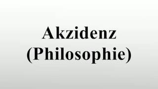 Akzidenz Philosophie [upl. by Rees590]