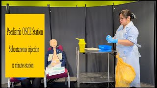 PAEDIATRIC OSCE STATION Subcutaneous injection [upl. by Alejandra]