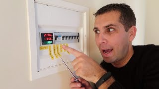 COMO INSTALAR um Medidor de Consumo ENERGÉTICO Económico Din rail LED Voltagem Amperimetro [upl. by Orazal]