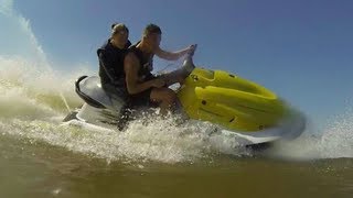 Jet Ski Fun HD Yamaha XL700  Go Pro Hero3 [upl. by Ellerad]