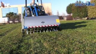 MultiOne Loader with Core Aerator Attachment [upl. by Riehl]