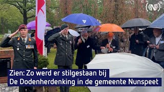 Zien Zo werd er stilgestaan bij De Dodenherdenking in de gemeente Nunspeet [upl. by Sabah]