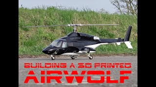 Building a 3D printed DIY Airwolf LWPLA RC helicopter aviation diy airwolf [upl. by Past]