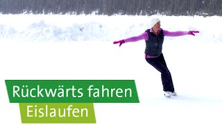 EislaufTutorial Rückwärts fahren und rückwärts Eierschneiden [upl. by Aicnetroh483]