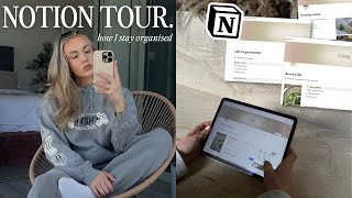 how I stay organised amp productive  Notion tour aesthetic amp beginner tutorial 🌿 [upl. by Charissa]