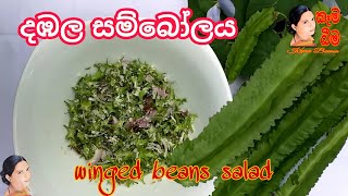 Dambala sambola winged beans salad දඹල සම්බෝලය [upl. by Ezra392]