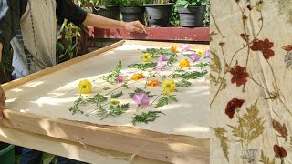 Bundle Ecoprint Tutorial with Wild Flowers 🌿🌻🌼 [upl. by Hwu]