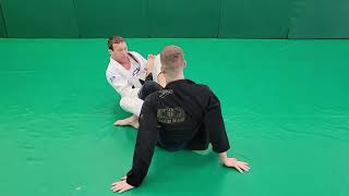 Worm Guard w Forever grip 3 knee bars a toe hold and a sweep [upl. by Brufsky]