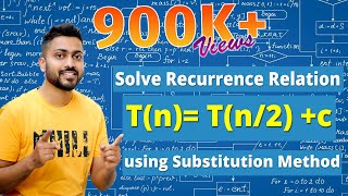 L22 Recurrence Relation  Tn Tn2  c  Substitution Method  Algorithm [upl. by Eaver]