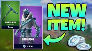 NEW SNOWFOOT SKIN AND INVERTED BLADE PICKAXE GAMEPLAY  Fortnite Battle Royale Live  300 Wins [upl. by Annemarie]