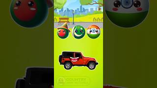 The Car Shouldnt Have Done This with India countryballs countries shortsvideo [upl. by Nalepka]