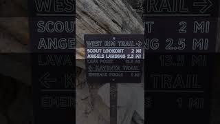 Angels Landing Trailhead  Intro to Angels  zionnationalpark travel hiking angelslanding [upl. by Vharat]