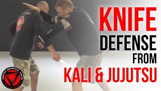 Knife Defense And Response Concepts From Kali amp Japanese Jujutsu Flow of Combat [upl. by Yrellam]