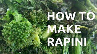 How To Make Rapini Broccoli Rabe shorts [upl. by Neilson]