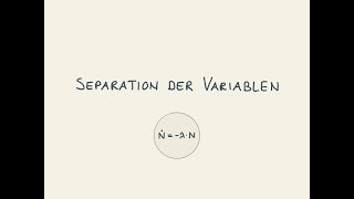 Separation der Variablen  Radioaktiver Zerfall  DGL   gymer math Jorma Wassmer [upl. by Ardnekal]