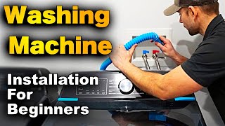 How To Hook Up A Washing Machine  FAST AND EASY [upl. by Hoffman660]