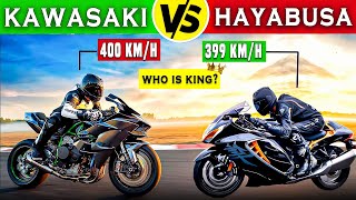 Kawasaki Ninja H2r VS Suzuki Hayabusa Which Is The Best [upl. by Lanaj]