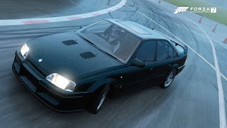 1990 Vauxhall lotus Carlton around the top gear test track with wet lap Forza Motorsport 7 [upl. by Alcott]