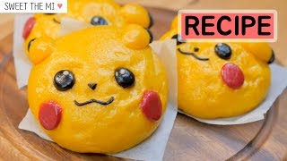 RECIPE HOW TO MAKE Pikachu Hoppang NO OVEN 스윗더미  Sweet The MI [upl. by Tobey]